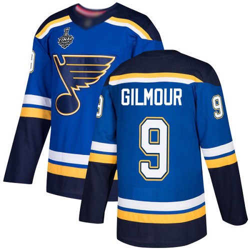 NHL St. Louis Blues Trikot #9 Doug Gilmour Blau Heim 2019 Stanley Cup